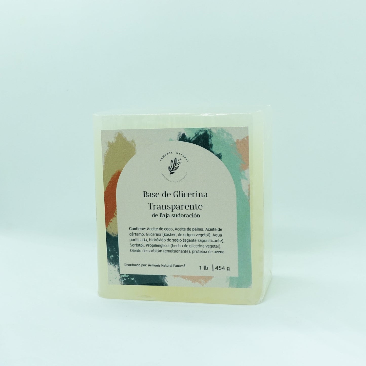 Base de Glicerina Transparente de baja sudoracion