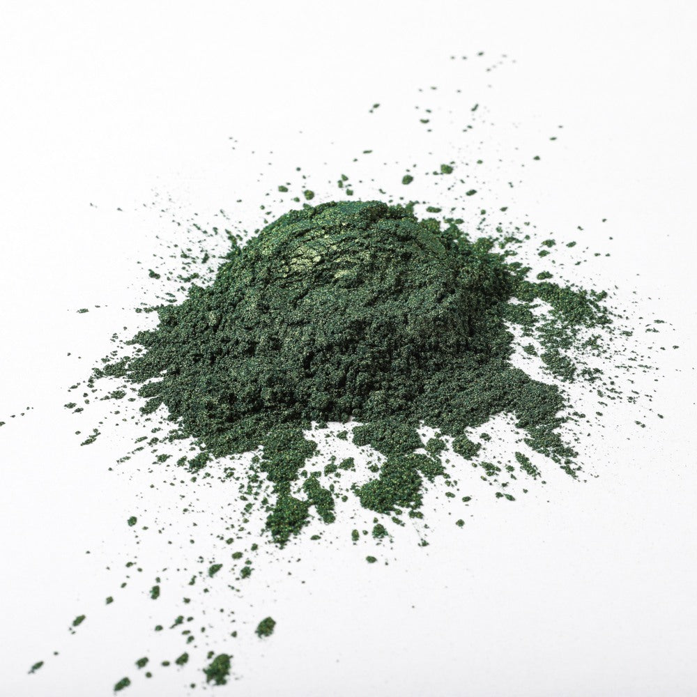 Mica en Polvo Verde esmeralda